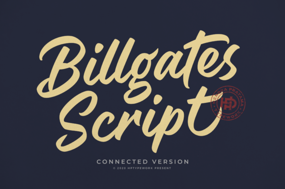 Billgates Script: The Vintage Brush Font for Modern Creators