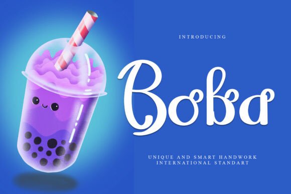 Boba: The Elegant Hand-Touched Font for Your Creative Projects