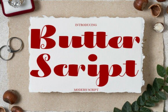 Butter Script: A Modern Calligraphy Font with Character