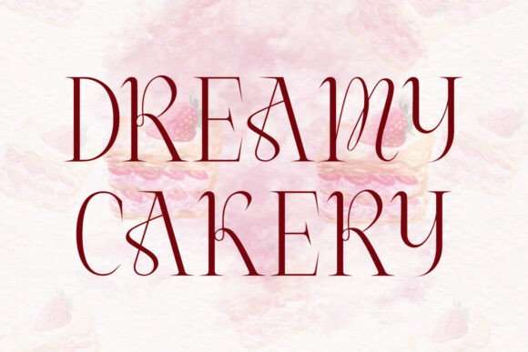 Dreamy Cakery: An Elegant Serif for Refined Design
