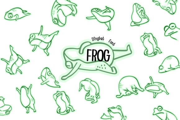 Frog: A Playful Dingbat Font for Creative Projects