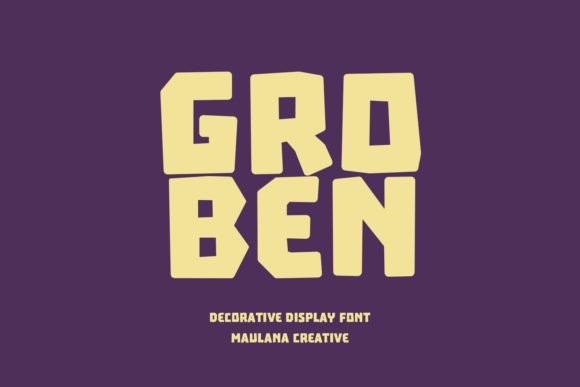 Groben: The Bold Display Font for Modern Brands