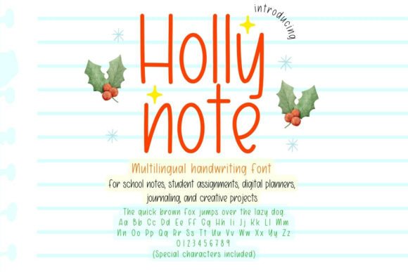 Holly Note: The Cozy Handwritten Font for Organized Creatives