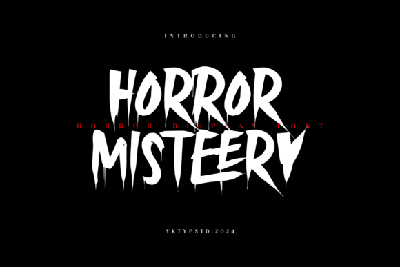 Horror Misteery: Crafting Atmosphere with a Typeface