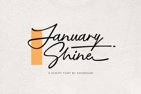 January Shine: A Modern Script Font for Elegant Designs