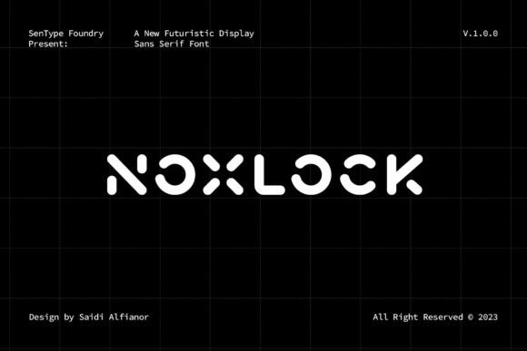 Noxlock: The Futuristic Display Font for Bold Branding