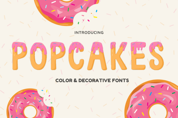 Popcakes: A Playful Color Font for Creative Projects
