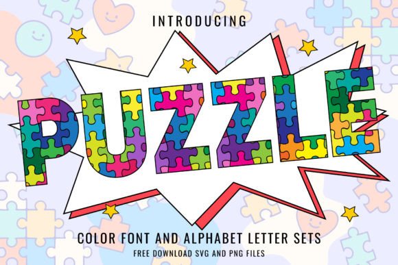Puzzle: A Playful Display Font for Eye-Catching Designs