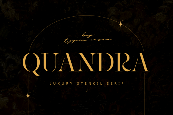 Quandra: The Luxury Stencil Serif for Elevated Branding