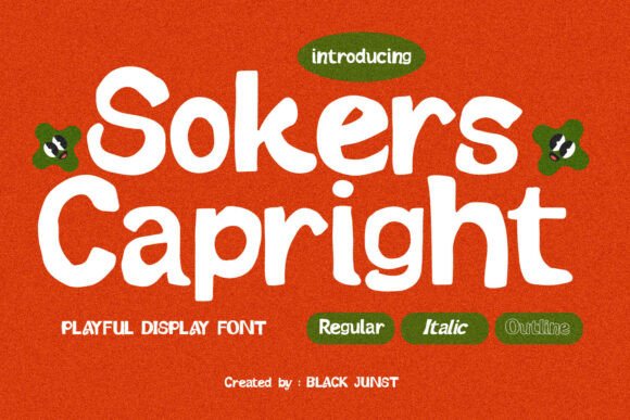 Sokers Capright: The Playful Display Font for Bold Branding