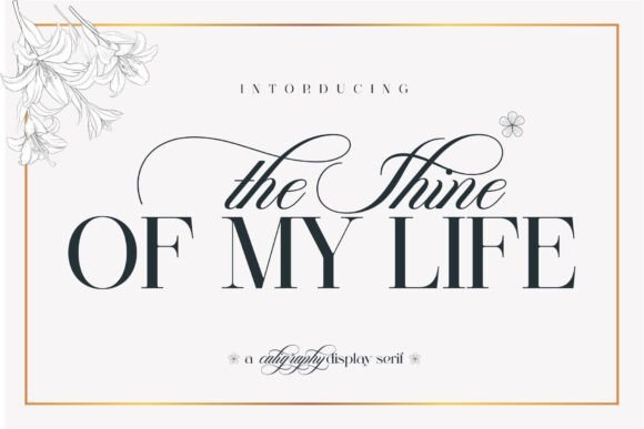 The Shine of My Life: A Font Duo for Timeless Design
